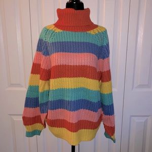 Like New Vici Jolly Striped Turtleneck 